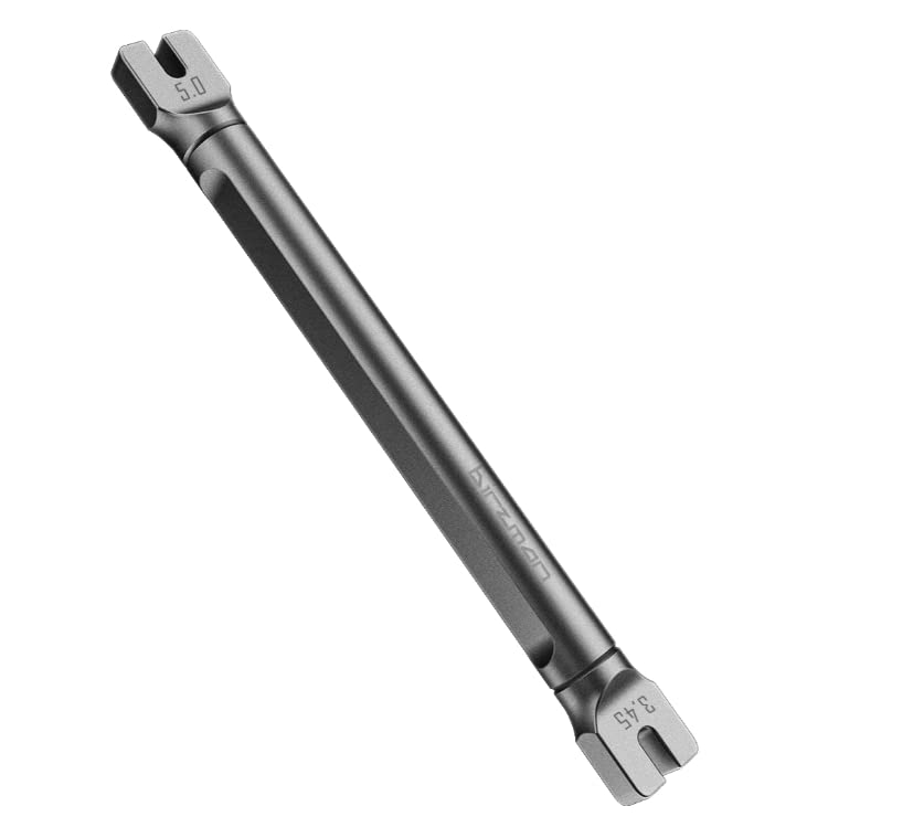 Birzman Double-Ended Spoke Wrench 3.25mm/3.3mm - Durable Bicycle Spoke Tool - Perfect for Wheel Maintenance and Repairs