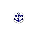 Aufkleber/Sticker Volksmarine VM Seestreitkräfte DDR Marine Wappen 7x7cm A3106