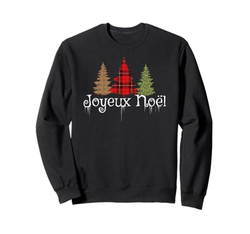 Joyeux Noël Avec des Arbres de Noël Sweatshirt