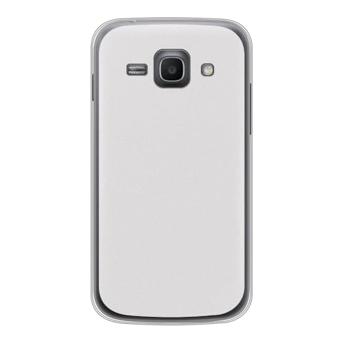 Shantime Coque Souple Compatible avec Samsung Galaxy Ace 3, Étui Fin Antichoc, Antirayures Flexible avec Bonne Prise en Main(Blanc)