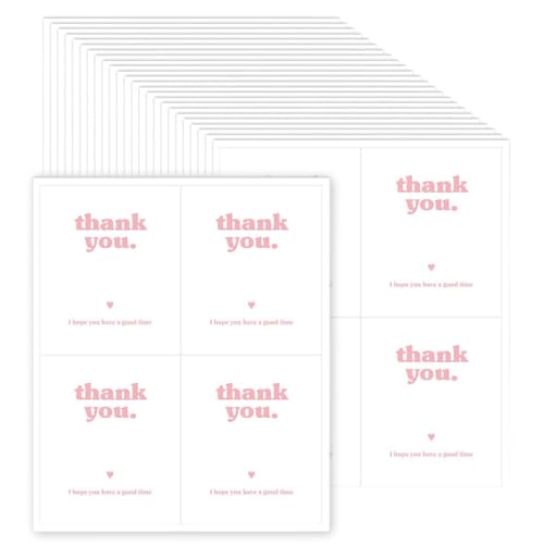 Juego De 100 Etiquetas Adhesivas Rectangulares Etiquetas Para Sellar Cajas Regalo Con Adhesivo Fuerte Para Cualquier Ocasión Pegatina Agradecimiento