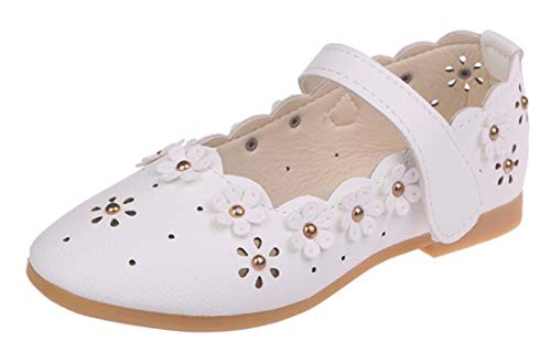 Chaussures de princesse fille demoiselle d'honneur et ballerine blanche