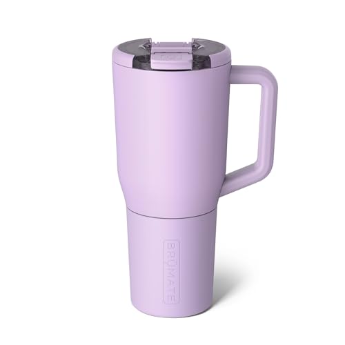 Image of BruMate Muv - 35oz 100% Leak Proof Insulated Coffee Mug with Handle & Lid - Stainless Steel Coffee Travel Mug - Double Walled Coffee Cup (Lavender)