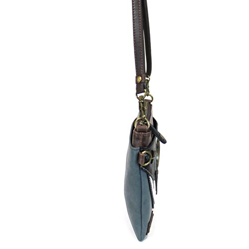 Image of CHALA Mini Crossbody /Purse with Convertible Strap Stylish, Compact, Versatile (Navy Blue Piano)