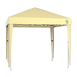 [page_title]-fam famgizmo Pavillon 3x3m Pavillon Faltbar Partyzelt Faltpavillon Wasserdicht Gartenpavillon Popup Pavillon für Garten, Terrasse, Party, Markt - Beige