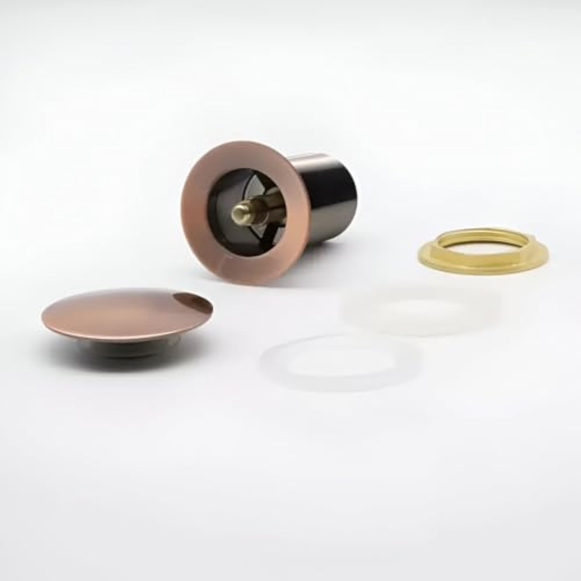 Premium Pop-Up Sink Drain with Brushed Copper Finish