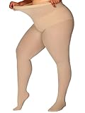 DORALLURE Strumpfhosen Damen Grosse Grössen 60DEN Semi Blickdicht Nylonstrumpfhose