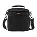 SLINGER Alpine 140 Multi-Device Shoulder Bag, Camera Bag, Customizable, Portable, Fits Mirrorless with 17-85mm Attached Lens, Compact Drone, Flash, Black