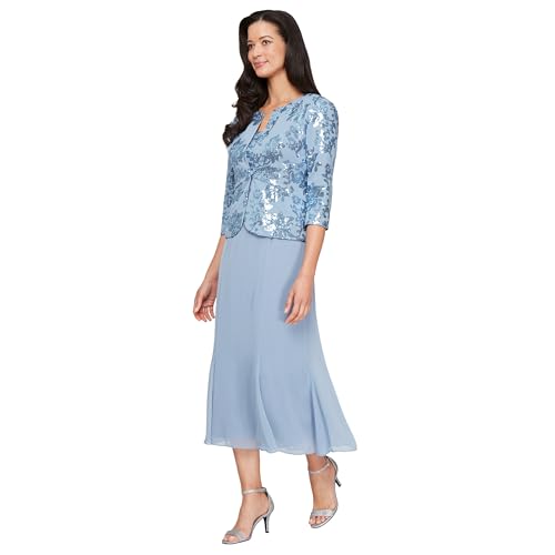 Amazon.com: Alex Evenings Women's Tea Length Jacket Dress, Perfect