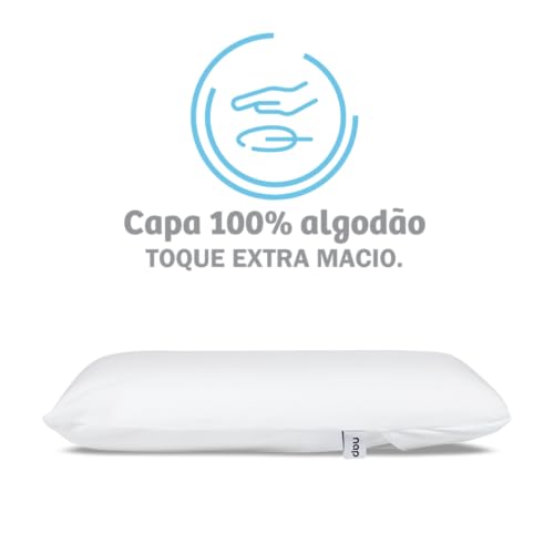Travesseiro para Bebê Nasa Baby 1 ano+ - Branco - Nap - para fronhas 30x40cm