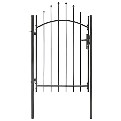 Gates Garden gate Outdoor gate Metal gate Fencing Garden Gate Steel 39.4
