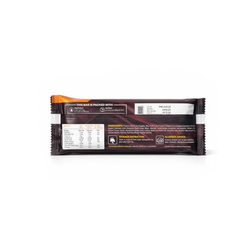 Image of Choco Almond Protein Bar - 15g Protein, Zero Added Sugar, High Fiber Snack Bar with Almonds & Chocolate | Gluten Free Energy Bar for Gym, Fitness & Healthy