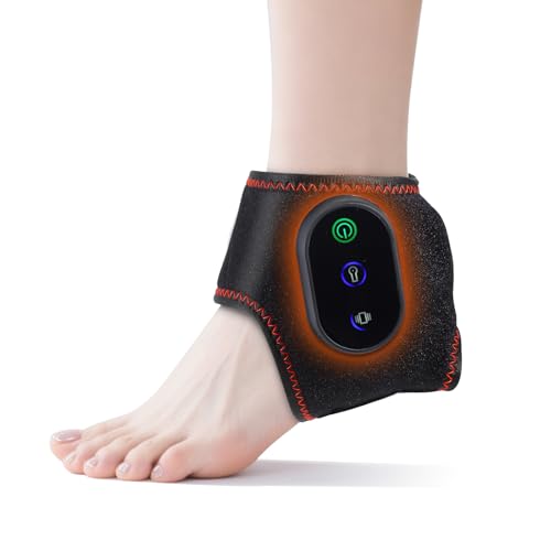 Cordless Foot Ankle Massager with Heat Air Compression Massage for Plantar Fasciitis 3 Temperature & 3 Speed Adjustable