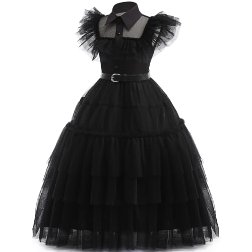 Disfraz de princesa negro para niñas talla 120 (5-6 años) miniatura 6