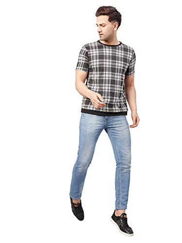 Image of GRITSTONES Men Half Sleev Cotton Blend Summer T-Shirts