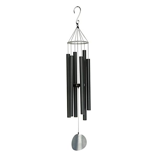 Nature's Aureole Tunes Melody Chimes Approx. 65–inch, Black