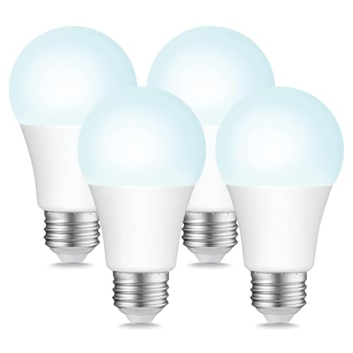 Sigalux A19 100W Equivalent LED Bulbs Daylight 5000K 1500LM Dimmable E26 Base LED Light Bulbs Energy Efficient 14W 15000 Hour Lifespan for Home Lighting 4 Pack