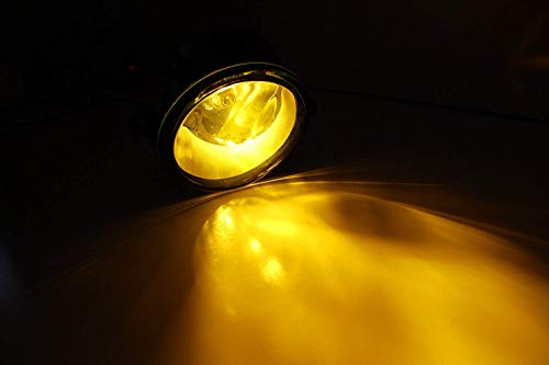 image for iJDMTOY Selective Yellow Driver Passenger Sides Fog Light Lamps with H