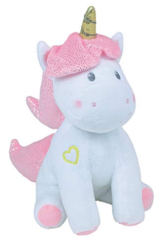 Jemini 023755 Licorne Peluche +/-24 Cm Musicale Et Lumineuse Einhorn Luminoso, Colore Bianco Rosa, 24 X 13 X 15 Cm - 4