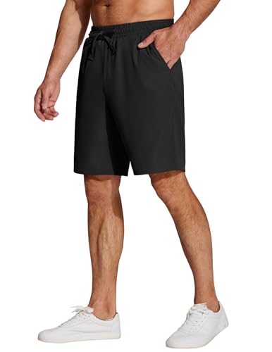COOFANDY Men's Casual Drawstring Shorts Lightweight Elastic Waist Walking Shorts with Pockets2