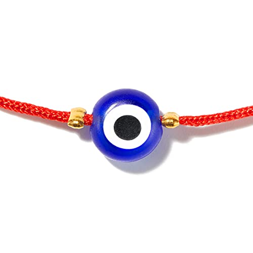 Naz Collection Evil Eye Bracelet Red String Kabbalah Protection Handmade Adjustable Bracelet For Women Men Boys Girls Baby (Blue) #TOP2