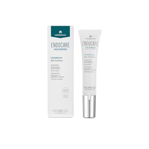 Cantabria Labs - Endocare Age Barrier Hyaluboost Contorno de Ojos - 15 ml - Contorno de Ojos Hidrata, Refuerza la barrera cutánea y Reduce finas lineas - Con Ácido Hialurónico, Niacinamida y EDAFENCE®