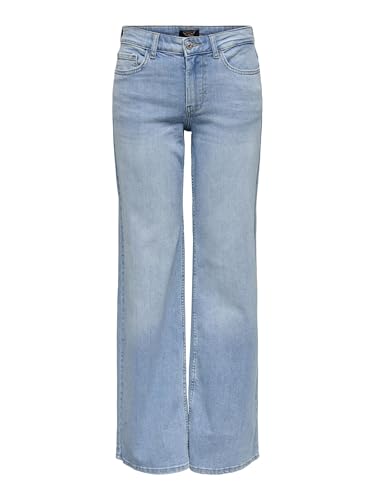 ONLY Female Jeans mit weitem Bein ONLCHRIS Low Waist Weiter Beinschnitt Jeans
