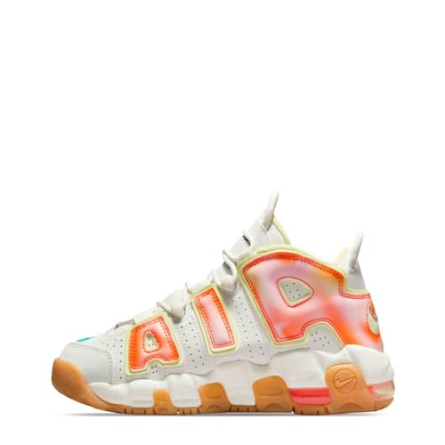 Nike FB7702-100 Air More Uptempo, Weiß/Orange, Größe 23 cm, MX, Weiß, 23.5 cm