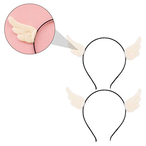 PIXNOR 2 PeÃ§as de Tiara de Anjo Asas AcessÃ³rio de Traje de Halloween para CrianÃ§as CrianÃ§as