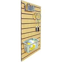FixtureDisplays 24 X 36" Maple Color Slatwall Panel Retail Store Display Garage Tool Organizer Literature 10279-MAPLE-NPF