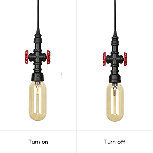 Lampes suspendues led vintage avec verrerie d'exception - 5