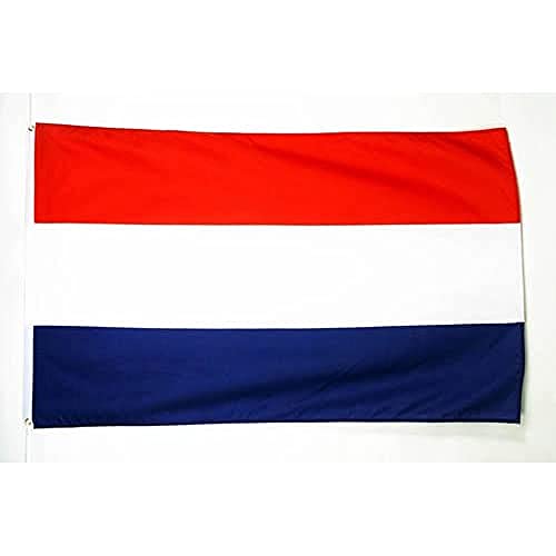 Image of AZ FLAG - Netherlands Flag - Large 5x8 Ft - 100D Polyester Dutch Big Banner with Two Metal Grommets - Fade Resistant - Vivid Colors - 5' x 8' Feet - 250x150 Cm