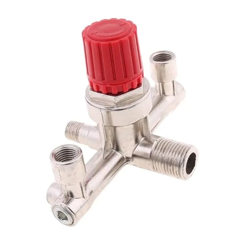 Double Outlet Tube Alloy Air Compressor Switch Pressure Regulator Valve Fitting