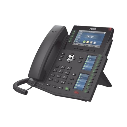 Fanvil X6U teléfono IP con triple pantalla color 6 líneas miniatura 1