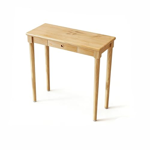 BQZKTVED Recibidores de Entrada Consola recibidor Mesa Consolas Madera, para Pasillo, Sala de Estar y vestíbulo, fácil de Montar(Natural Wood Color,100x35x90cm)