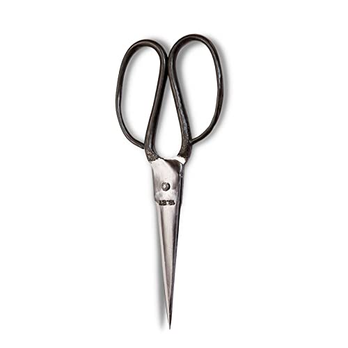 Livlig53 Schere im Vintage Design, hand-made, rustikal, aus Metall, schwarz I 6cm Schneide Cover