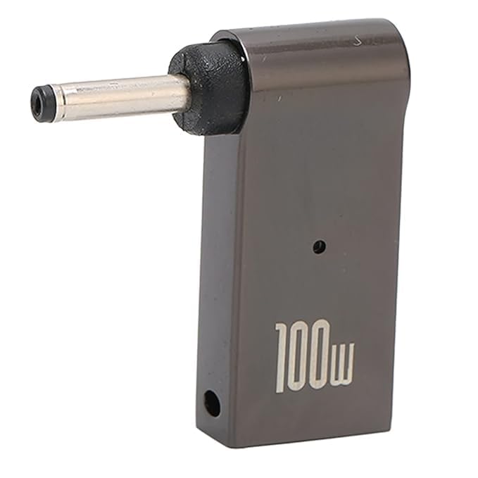 Image of ETZIN 100W Female Type-C to Laptop Charging Adapter Converter Compatible with Lenovo IdeaPad Yoga Laptop Series, Chromebook, Liteon, Flex, Notebooks (4.0X 1.7MM Adapter)