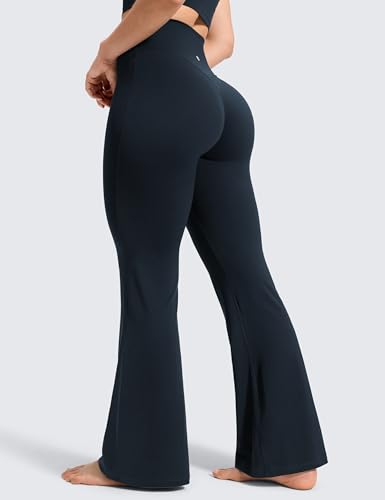 Image of CRZ YOGA Softretch Flare Leggings 29 inch /31 inch /33 inch | No Front Seam, Ultimate Comfort, Next to Skin, Yoga, Casual, High Waisted, Bootcut, for Women