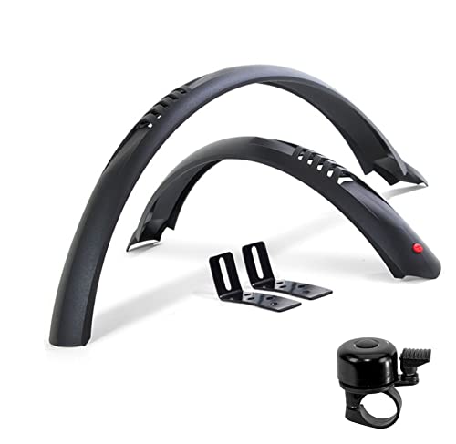 Hebie 0758E TAIPAN 24' Kinder MTB Urban Fahrrad Schutzblech Steckblechsatz Set - Schwarz inkl. Fahrradklingel