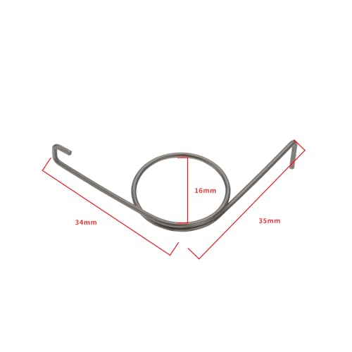 Create idea 2 Stück Ersatzfeder Reparaturfeder Kompatibel mit GU PSK 966 Edelstahl Linke Hand Trolley-Ersatzfeder 9-29665-00-L für Schiebetür-Schließsystem 35 Mm X 34 Mm
