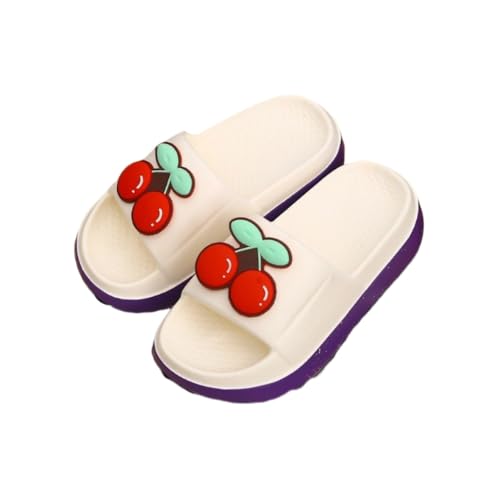 Cute Kawaii Multi Colored Fruit Peach Pineapple Cheery Watermelon Pillow Slipper Cloud Slides Non-Slip Summer Slipper