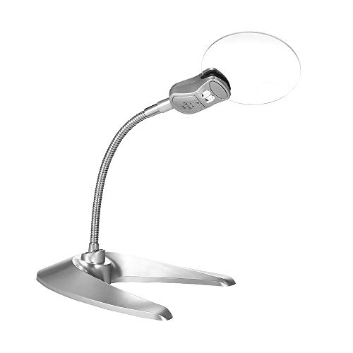 Ajcoflt TH7002A Multi-funcional Lupa Flexível 3X 4.5X com 2 Luzes LED Desk Table Ferramenta de Lupa