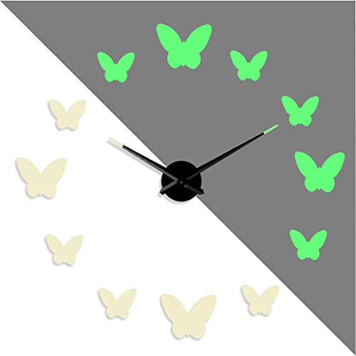 Sticker mural 3D acrylique horloge murale silencieuse 68,6 cm - 4