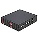 Wscoficey 4 x 6,35 cm (2,5 Zoll) Festplattenregal, Festplatte, SSD, mobil, mit Schloss des Schranks, Halterungsfunktion, 14 cm (5,25 Zoll) Drive Bay