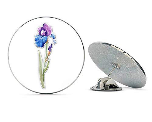 Beautiful Iris Purple Blue Metal 0.75