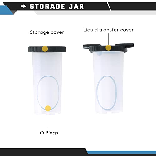 Atpeam 21Pcs Brake Bleeder Kit Hand Held Vacuum Pressure Pump Tester With Adapters Case One-Man Brake Clutch Fluid Oil Bleeding System Tool #TOP3