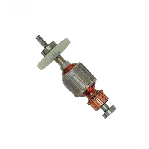 6A6 - Armadura de taladro eléctrico con 6 dientes para motor de taladro manual de 10 mm, pieza de repuesto de metal con rodamientos 608/626 para un funcionamiento suave