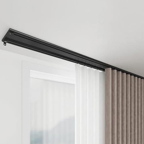 Tringles à Rideaux Double Couche Ultra-résistantes en Aluminium Anodisé Haute Densité