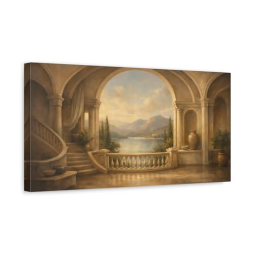 Canvas lake vista horizontal 50x25cm pour habiller un mur vide