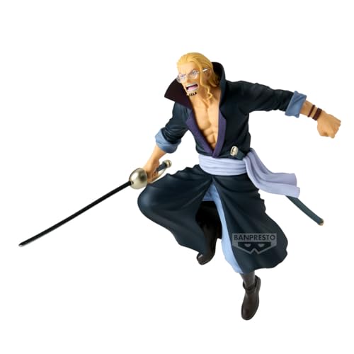 Banpresto Figura de Accion Silvers Rayleigh One Piece - Battle Record Collection 16cm - PZ71191P Multicolor - Figura Coleccionable - Ideal para los fanáticos del Anime